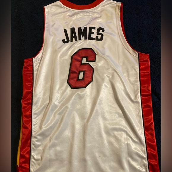 Authentic Adidas Miami Heat Lebron James Jersey #6 - Picture 9 of 9